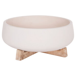 ΓΛΑΣΤΡΑ ΕΣ.ΧΩΡΟΥ FRELLO HM4674.02M ΛΕΥΚΟ FIBER CEMENT--TEAK ΒΑΣΗ 27x26,5x12Υεκ.