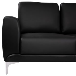 ΚΑΝΑΠΕΣ 2ΘΕΣΙΟΣ KΕΝΖΙΕ HM3121.21 ΜΕ ΜΑΥΡΟ PU 142x81x81 εκ.