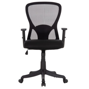 ΚΑΡΕΚΛΑ ΓΡΑΦΕΙΟΥ KRAM HM1208.01 ΜΑΥΡΟΣ ΣΚΕΛΕΤΟΣ--ΜΑΥΡΟ MESH 64x64x100-108Υεκ.