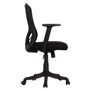 ΚΑΡΕΚΛΑ ΓΡΑΦΕΙΟΥ KRAM HM1208.01 ΜΑΥΡΟΣ ΣΚΕΛΕΤΟΣ--ΜΑΥΡΟ MESH 64x64x100-108Υεκ.