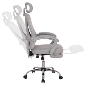 ΚΑΡΕΚΛΑ ΓΡΑΦΕΙΟΥ BARNET HM18258.02 ΓΚΡΙ MESH-ΓΚΡΙ ΣΚΕΛΕΤΟΣ NYLON 61x62x123Υ