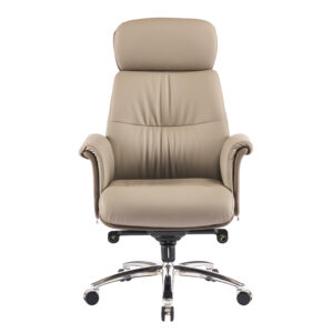 ΚΑΡΕΚΛΑ ΓΡΑΦΕΙΟΥ TOMLIN HM18358.02 ΜΠΕΖ-ΚΑΦΕ PU ΔΕΡΜΑ--ΒΑΣΗ ΧΡΩΜΙΟΥ 72x74x128Υεκ