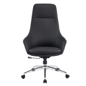 ΚΑΡΕΚΛΑ ΓΡΑΦΕΙΟΥ BEKKER HM18359.01 ΜΑΥΡΟ PU ΔΕΡΜΑ--ΒΑΣΗ ΧΡΩΜΙΟΥ 67x67x126Υεκ