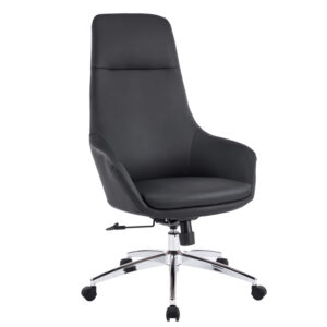 ΚΑΡΕΚΛΑ ΓΡΑΦΕΙΟΥ BEKKER HM18359.01 ΜΑΥΡΟ PU ΔΕΡΜΑ--ΒΑΣΗ ΧΡΩΜΙΟΥ 67x67x126Υεκ