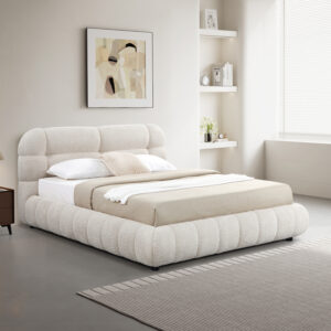 ΚΡΕΒΑΤΙ ΜΕ ΑΠΟΘ.ΧΩΡΟ MOLEN HM730.03 ΜΠΕΖ ΜΠΟΥΚΛΕ ΥΦΑΣΜΑ--ΓΙΑ ΣΤΡΩΜΑ 160x200εκ