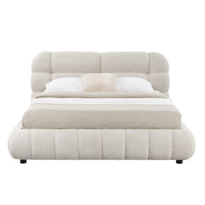 ΚΡΕΒΑΤΙ ΜΕ ΑΠΟΘ.ΧΩΡΟ MOLEN HM730.03 ΜΠΕΖ ΜΠΟΥΚΛΕ ΥΦΑΣΜΑ--ΓΙΑ ΣΤΡΩΜΑ 160x200εκ