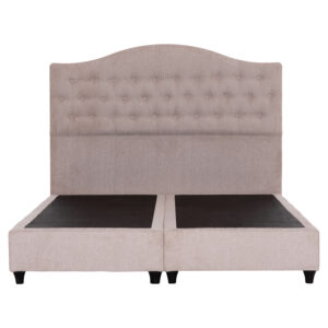 ΚΡΕΒΑΤΙ MALENA HM638.22 ΜΠΕΖ ΥΦΑΣΜΑ Τ. NUBUCK ΓΙΑ ΣΤΡΩΜΑ 150x200εκ.