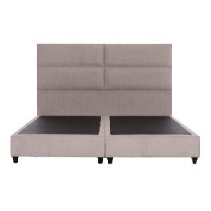 ΚΡΕΒΑΤΙ ΥΠΕΡΔΙΠΛΟ MILO ΑΠΟ ΜΠΕΖ ΥΦΑΣΜΑ HM628.32 ΓΙΑ ΣΤΡΩΜΑ 180x200 εκ.