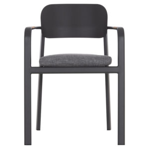 ΠΟΛΥΘΡΟΝΑ ΤΡΑΠΕΖΑΡΙΑΣ ELARA HM6414.01 ΓΚΡΙ ΑΛΟΥΜΙΝΙΟ-OLEFIN--ΞΥΛΟ TEAK 56x62x78Υεκ.