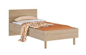 Ritmo κρεβάτι μονό 96x205x78εκ. ( για στρώμα 90x200εκ. ) Natural Chestnut