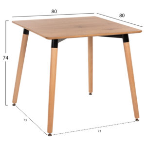 ΣΕΤ ΤΡΑΠΕΖΑΡΙΑΣ 3ΤΜΧ TWIST HM21379 ΤΕΤΡΑΓΩΝΟ ΤΡΑΠΕΖΙ--2 ΚΑΡΕΚΛΕΣ ΣΕ ΚΑΠΟΥΤΣΙΝΟ