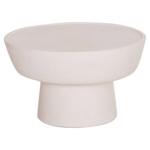 ΤΡΑΠΕΖΙ ΣΑΛΟΝΙΟΥ PIRSON HM18155.02 FIBER CEMENT ΣΕ ΛΕΥΚΟ--Φ60x36Υεκ.