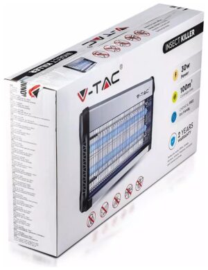 Εντομοπαγίδα V-TAC με δύο λάμπες φθορισμού UV 2x15W 11181