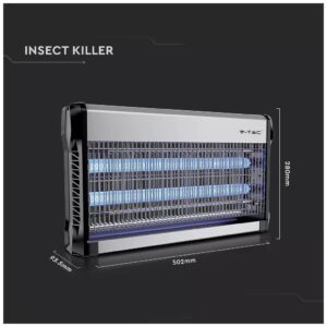 Εντομοπαγίδα V-TAC με δύο λάμπες φθορισμού UV 2x15W 11181