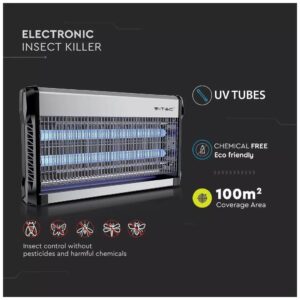 Εντομοπαγίδα V-TAC με δύο λάμπες φθορισμού UV 2x15W 11181