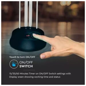 Μικροβιοκτόνο Επιτραπέζιο Φωτιστικό με 38W V-TAC Λαμπτήρα UV-C με Όζον για 60m2 με Αισθητήρα και τηλεχειριστήριο 11224