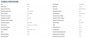 V-TAC Solar Inverter Υβριδικό INVT Φωτοβολταϊκών Μονοφασικό On-Off Grid 5KW IP20 με Οθόνη 11508