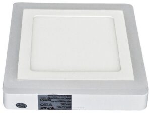 LED V-TAC Εξωτερικό Πάνελ mini 12W+3w τετράγωνο με φωτεινό περίγραμμα Ψυχρό Λευκό  4927