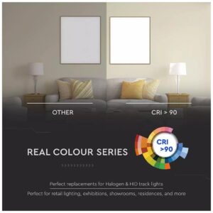 Φωτιστικό 5πλό Ράγας V-TAC Track Light 12W LED 30° 230V Μαύρο SAMSUNG Chip Θερμό Λευκό 20000