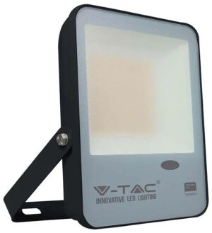 Προβολέας LED με αισθητήρα φωτός 100W φυσικό λευκό 4000K Μαύρο σώμα 100LM/W