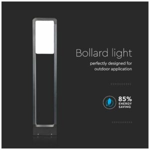 V-TAC LED Φωτιστικό Κολωνάκι Δαπέδου Μαύρο Αδιάβροχο 10W PRO Samsung Chip IP65 650lm Θερμό 3000K 20113