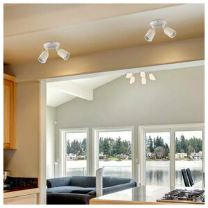 V-TAC Φωτιστικό Σποτ Διπλό Χωρίς Λάμπα Τοίχου ή Οροφής για Σποτ GU10 Λευκό 7981