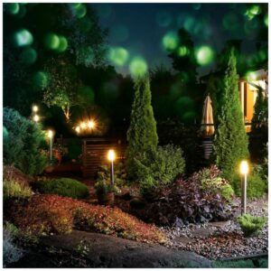 V-TAC Επιδαπέδιο Φωτιστικό Κήπου Κολωνάκι E27 60cm 100° Στρογγυλό Αδιάβροχο IP44 με Αισθητήρα Κίνησης και 2 Πρίζες Ανοξείδωτο Ατσάλι Γκρι Σώμα 8976