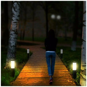 V-TAC Επιδαπέδιο Φωτιστικό Κήπου Κολωνάκι E27 45cm 100° Στρογγυλό Αδιάβροχο IP44 με Αισθητήρα Κίνησης Ανοξείδωτο Ατσάλι Γκρι Σώμα 8965