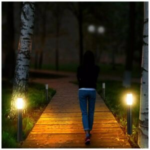 V-TAC Επιδαπέδιο Φωτιστικό Κήπου Κολωνάκι E27 110cm 100° Στρογγυλό Αδιάβροχο IP44 με Αισθητήρα Κίνησης Ανοξείδωτο Ατσάλι Μαύρο Σώμα 8983