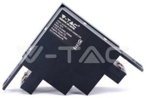 V-TAC Σύνδεσμος Ράγας Φωτιστικών Εξωτερικός Γωνιακός Μαύρος για Σποτ σε Μαύρο Χρώμα 7973