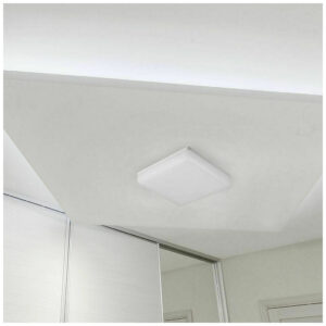 V-TAC Πλαφονιέρα Τετράγωνη LED 15W 230V 110° 1500lm IP44 Samsung Chip Φυσικό Λευκό 55679