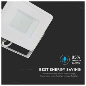 V-TAC Προβολέας LED SMD 100W 8200lm 100° IP65 Samsung Chip G2 Άσπρο Σώμα Φυσικό Λευκό 21416