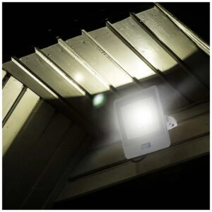 V-TAC Προβολέας LED Samsung chip 30W Θερμό λευκό 3000K Λευκό σώμα με ανιχνευτή 1m καλώδιο 20298