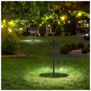 V-TAC LED αδιάβροχο φωτιστικό καρφί Samsung chip 7W IP65 6400K Ψυχρό λευκό με μαύρο σώμα 20318