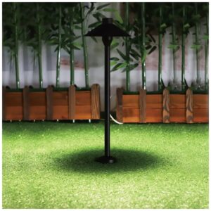 V-TAC LED αδιάβροχο φωτιστικό καρφί Samsung chip 7W IP65 300K Θερμό λευκό με μαύρο σώμα 20316