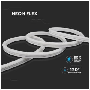 Αδιάβροχη LED Neon Flex 24V 6.5W 10m IP68 Κόκκινο V-TAC 2618
