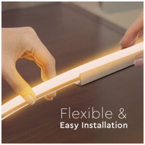 LED V-TAC SLIM NEON FLEX Silicon 24V 8W CRI >90 5m IP65 Θερμό Λευκό 2619