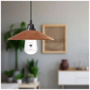 V-TAC Φορητός & επαναφορτιζόμενος ηλιακός λαμπτήρας E27 3 σε 1 με ηλιακό πάνελ και θύρα USB 2857