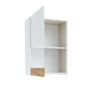 Κρεμαστό Ντουλάπι Morocco Λευκό-Χρυσό Δρυς 55x31x78.5cm