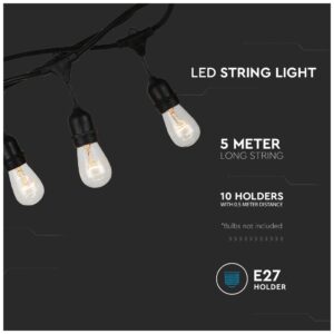 V-TAC Γιρλάντα Φωτισμού Εξωτερικού Χώρου 5m 3698