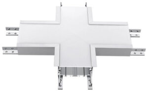 V-TAC LED σύνδεσμος σταυρός για γραμμικό φωτιστικό Samsung 16W Φυσικό λευκό 4000K με ασημί σώμα