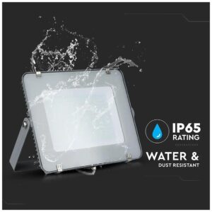 LED Προβολέας V-TAC SAMSUNG CHIP 300W 220V SMD Γκρί Ψυχρό Λευκό 5 χρόνια εγγύηση 489