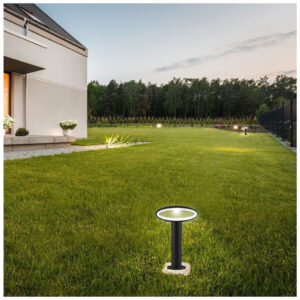 V-TAC Επιδαπέδιο φωτιστικό κήπου LED 9W IP54 με σκούρο γκρι σώμα Φυσικό λευκό 4000Κ 5155