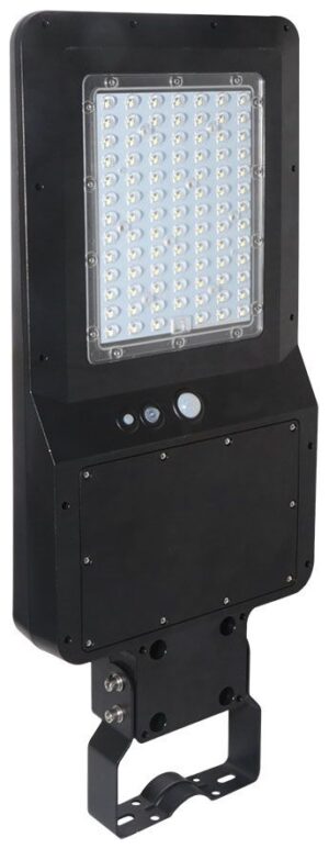 LED ηλιακό φωτιστικό δρόμου 40W (120lm/w) φυσικό λευκό 4000K μαύρο σώμα 5503