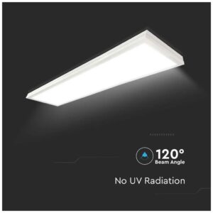 V-TAC LED panel Baclite χωνευτό/επιφανειακό 120×30 40W 4000K φυσικό λευκό 100LM/W 6625