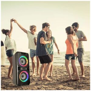 V-TAC Επαναφορτιζόμενο φορητό ηχείο 2x10W (2x4inch) 6663