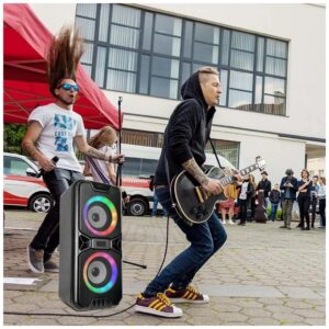 V-TAC Επαναφορτιζόμενο φορητό ηχείο 2x10W (2x4inch) 6663