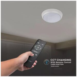 V-TAC Επιτοίχιο Ηλιακό Φωτιστικό σε Λευκό Χρώμα 7613