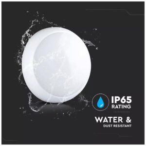 V-TAC Επιτοίχιο Ηλιακό Φωτιστικό σε Λευκό Χρώμα 7613