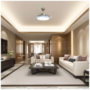 Ανεμιστήρας Οροφής V-TAC 30W με 3 αναδιπλούμενα πτερύγια μαζί με Φωτιστικό Ρυθμιζόμενος 3 σε 1 με RF control 7929